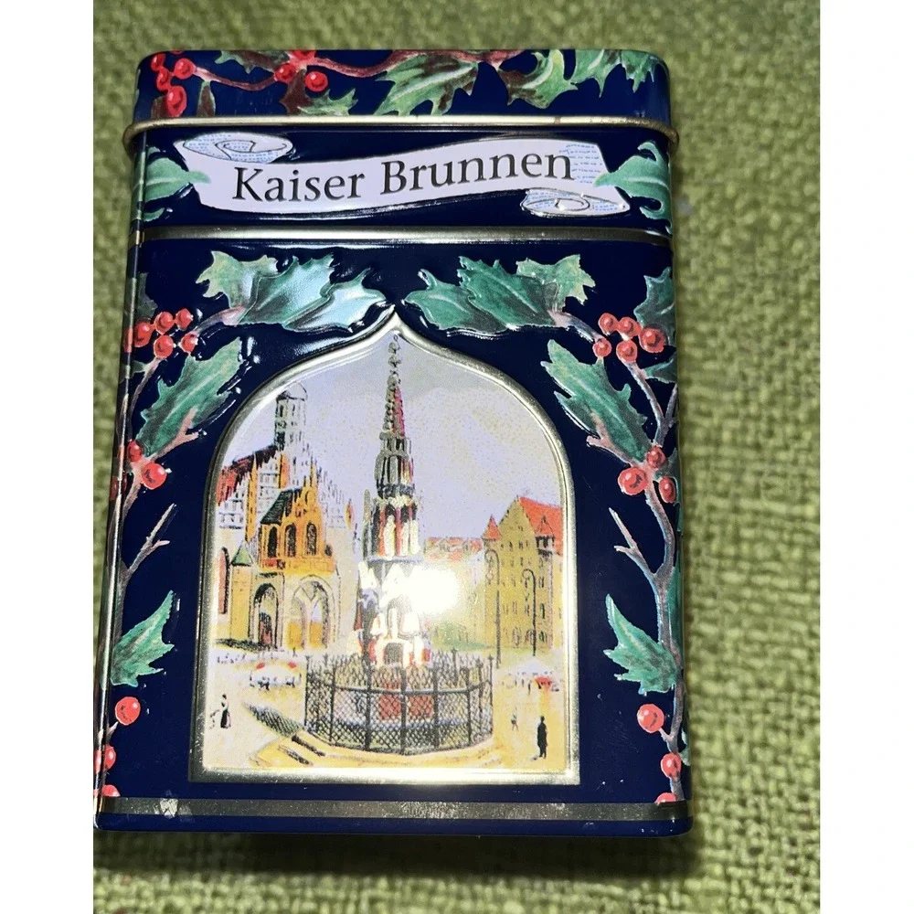 Vintage Lambertz German‎ Wind Up Musical Cookie Tin